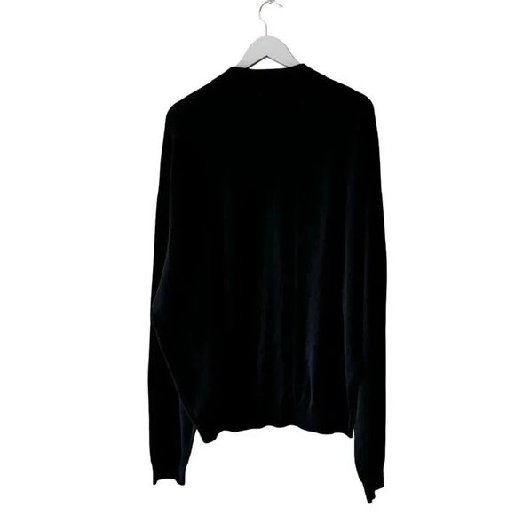 Baracuta Vintage Silk Blend Black Mock Neck Retro Knit Men Sweater SZ 2X #2296 - Picture 4 of 9